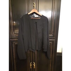 Vintage Bridgette Black Large Short Cape, Witchy,  Gothic, Fairy Garden, Artsy